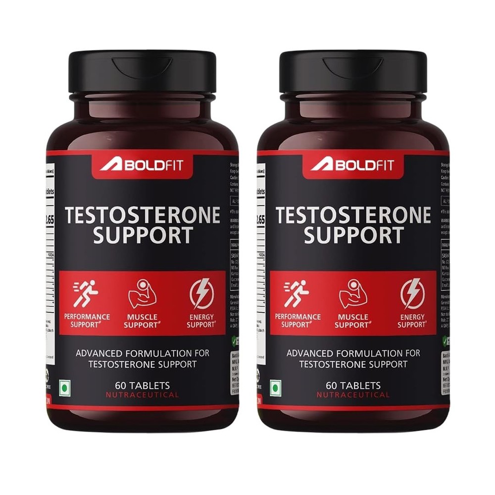 Testosterone booster Tablets For Energy Strength Stamina (Pack of 2) 120 Tablets
