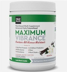 Vibrant Health Maximum Vibrance Version 7.0 Vanilla Bean 21.5 oz All Nutrients