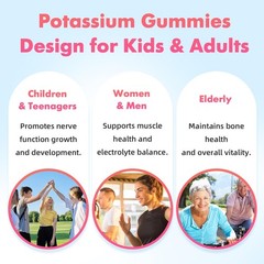 softbear Potassium Citrate 1000mg Gummies – Suagr Free 60 Count (Pack of 1)