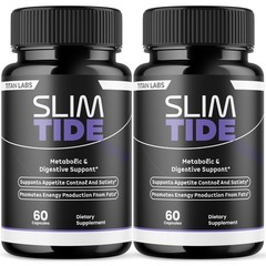 (2 Pack) Slimtide Advanced Energy And Fitness Supplement Slim Tide 120 Capsules