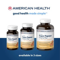, Super Papaya Enzyme Plus Chewable Tablets, 360 Count