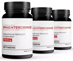 Phenterdrine, thermogenic fat burning formula 60 Capsules, Free Ship – Pack of 1
