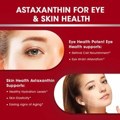 Astaxanthin 120pcs -Supports Cardiovascular Health and Health, Enhances Immunity