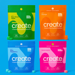 Create Creatine Monohydrate Gummies for Men & Women Strength Sour