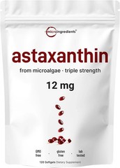 Astaxanthin 12mg,Micro Ingredients, Natural Antioxidant, Easy to Swallow