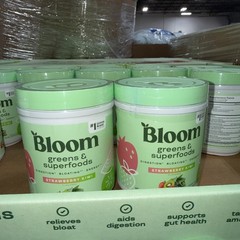 Lot of 2 – Bloom Greens & Superfoods Powder Strawberry Kiwi 48 Serving EXP 12/26
