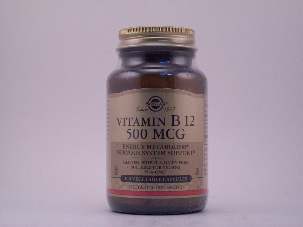 Solgar Vitamin B12 500mcg 100 Vegetable Capsules