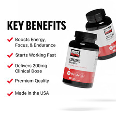 Force Factor Caffeine Pills 200mg Caffeine Tablets to Boost Energy and Endurance