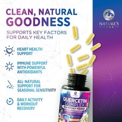 Quercetin 1000mg per Serving Immune Supports Natural Antioxidant 120 Veggie Caps