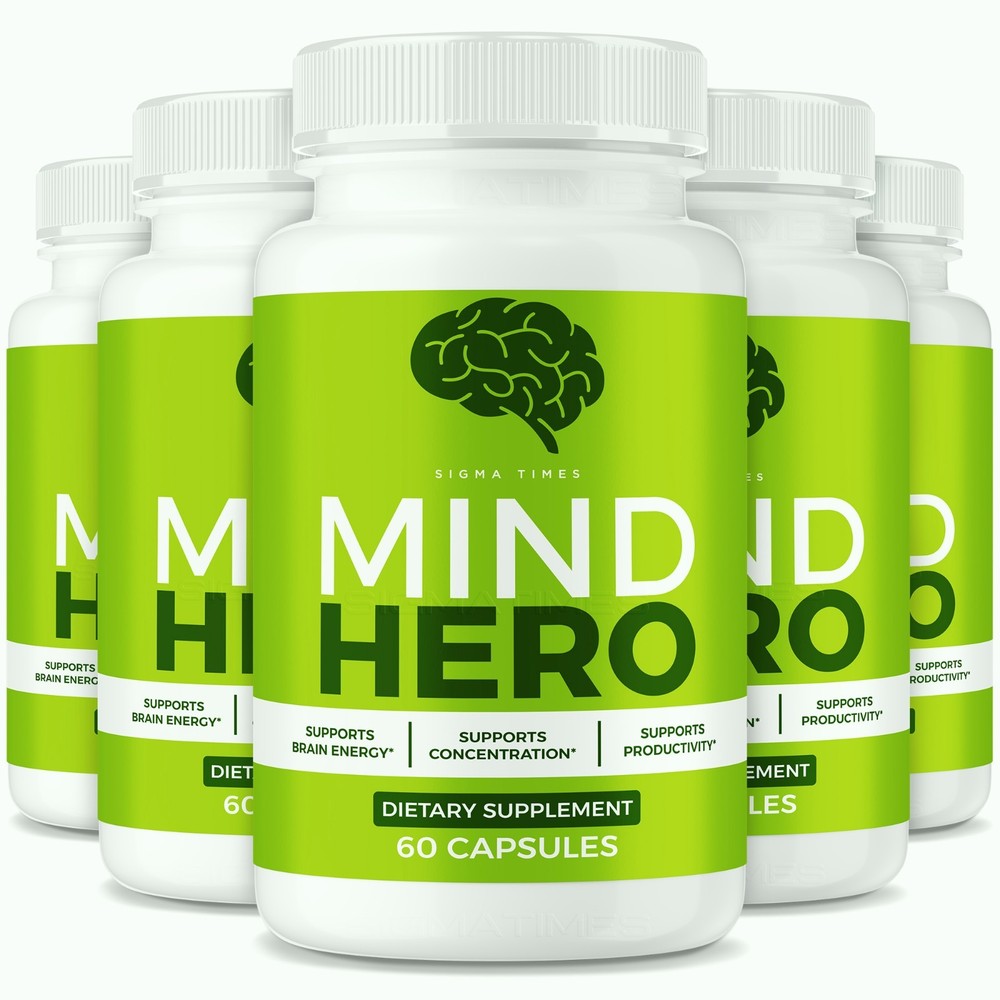 (5 Pack) Mind Hero Brain Supplement – MindHero Brain Health and Memory Support