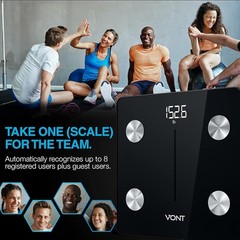 Vont Smart Scale Bluetooth Body Fat Scale BMI Digital Bathroom Scale 400lb