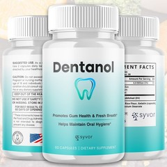(2 Pack) Dentanol Oral Probiotic Support for Healthy Teeth & Gums 120 Capsules