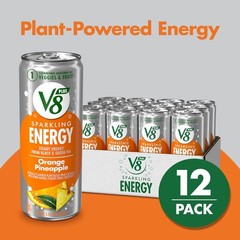 Energy Drink Sparkling Orange Pineapple Juice 11.5 fl oz Can 12 Pack