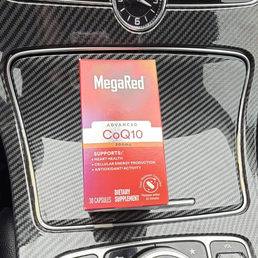 MegaRed Advanced CoQ10 200mg Heart Health Energy Antioxidant 30 Capsules