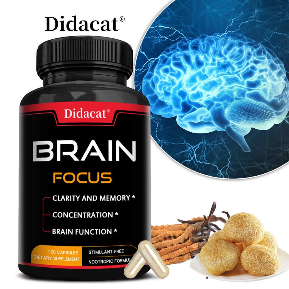Brain Capsules, Support Memory, Concentration & Mental Clarity, 120 Veg Caps