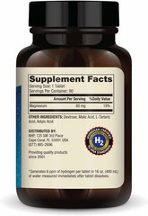 H2 Molecular Hydrogen Tablets, 90 Dr. Cellular Health Supplement Count Mercola