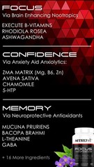 NITROvit™ ADHD Supplement for Focus and Confidence with Nootropics + Adaptogens