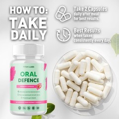 (3 Pack) Oral Defence Advanced Probiotic For Healthy Teeth & Gums 180 Capsules