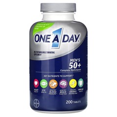 2 X One-A-Day, Men’s 50+, Complete Multivitamin, 200 tablets