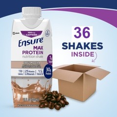 36 Packs Ensure Max Nutritional Shake 30g High Quality Protein – Various Flavor