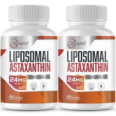 Liposomal Astaxanthin Supplement 24MG, Maximum Absorption, Antioxidant Stronger