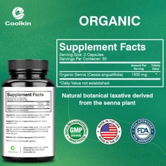 Organic Senna Laxative 1500mg – Cleanse & Detox, Weight Loss,Constipation Relief