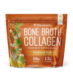 Vitauthority Bone Broth Collagen Delicious Chicken Noodle Flavored – Packed