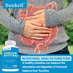 Sodium Butyrate Capsules – Supports Liver And Gut Function Health 120 Capsules