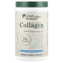 2 X Great Lakes Wellness, Quick Dissolve Collagen Peptides, Daily Wel-worldwide