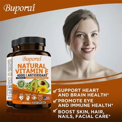 Vitamin E 400IU 240pcs, Promotes Collagen Production, Brightens Skin Tone