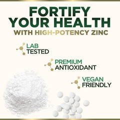 Zinc Supplements – High Potency Zinc 40mg Per Tablet – Best Zinc Supplement f…