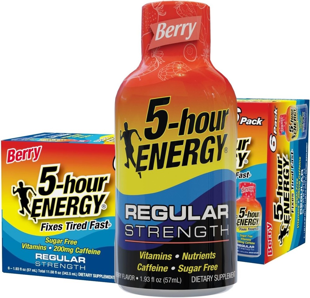 5-hour ENERGY Shot, Regular Strength, Berry 1.93 Ounce, 12 Count