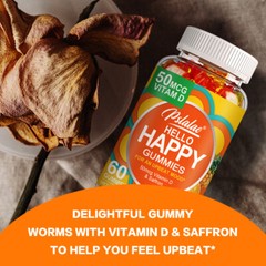 Hello Happy Gummies – Remain Optimistic of Mood – with Vitamin D & Saffron