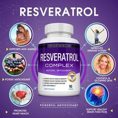 Toplux Resveratrol 1800mg Complex – Natural High Potency Antioxidant