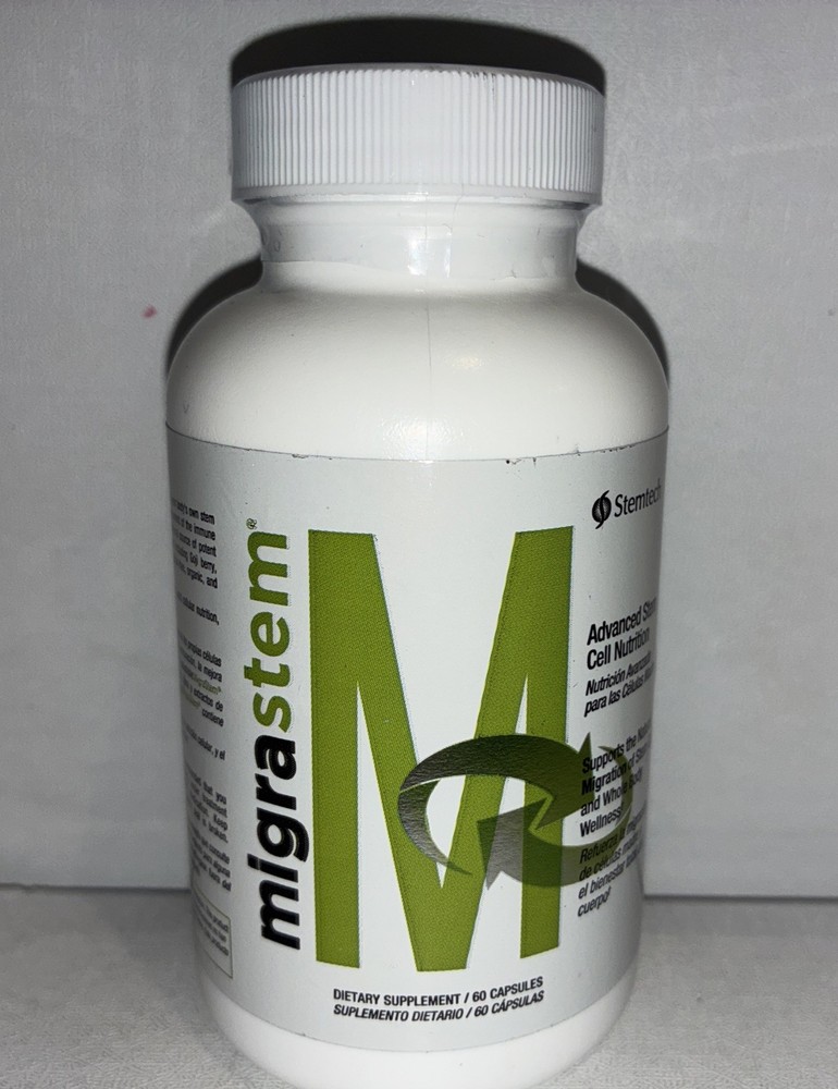 StemTech Migrastem 60 Capsules Advanced Stem Cell Nutrition/Exp 11/2027