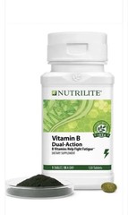 Nutrilite Vitamin B Dual-Action 120 Tablets Energy & Fatigue Support Gluten Free