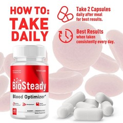 (1 Pack) BioSteady Advanced Blood Max Support Supplement Bio Steady 60 Capsules