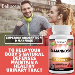 D-Mannose 1300 Mg With Cranberry Extract – Urinary Tract, Bladder Health