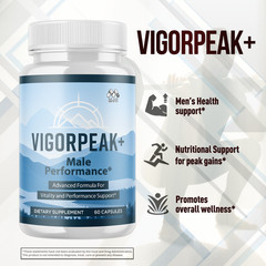 (5 Pack) Vigorpeak Advanced Male Health & Performance Support Formula 300 Caps