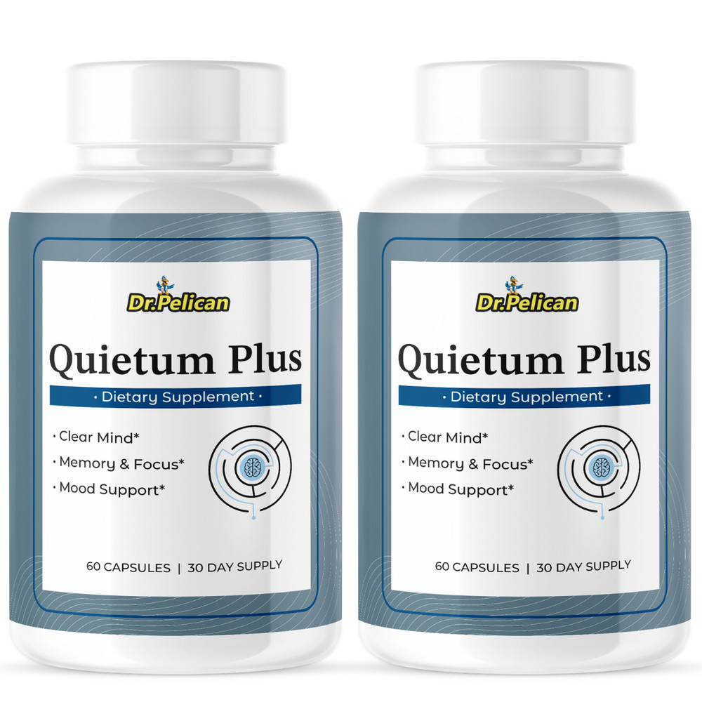 Quietum Plus- Brain Support- 2 Bottles- 120 Capsules