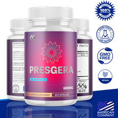 (5 Pack) Presgera Advanced Nerve Support Strength Formula Pres Gera 300 Capsules