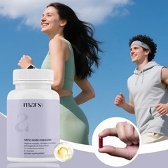 Mars Nitric Oxide 60 Capsules – Supports Energy & Circulation& Muscle Recovery