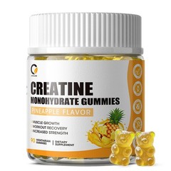 Creatine Monohydrate 90 Gummies for Muscle Growth & Cognitive Health