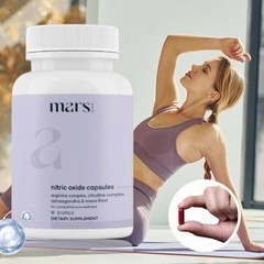 Mars Nitric Oxide 60 Capsules – Supports Energy & Circulation& Muscle Recovery