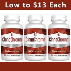 3Pack Barton Nutrition CinnaChroma Advanced Blood Sugar Support 30 Caps