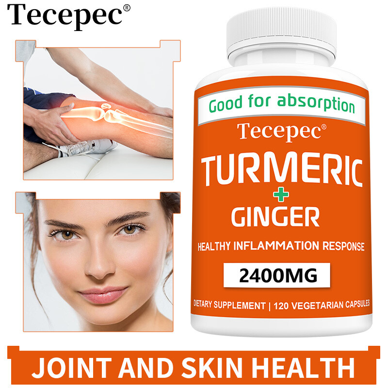 Turmeric 2250mg + Ginger 150mg Capsules – Supports Healthy Joint And Bone