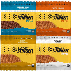 Energy Waffle Variety Pack – 12 Count | Organic Honey Waffles, Vanilla, Cookies