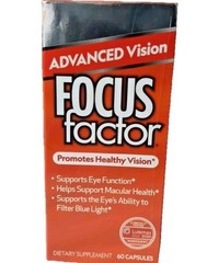 Focus Factor Advanced Vision 60 Capsules Expires: 08/2025