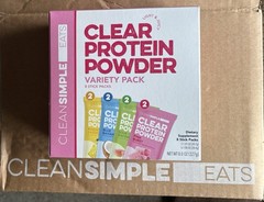 Clean Simple Eats Clear Protein Powder Variety Pack 8 Stick Packs