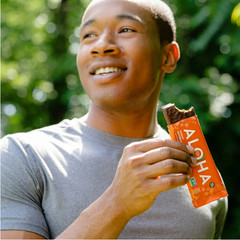 Aloha Plant-Based Protein Bars, Peanut Butter Cup, 5 Count, 3-Pack